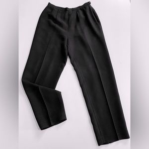 Casual Corner Black Dress Pants 10 Petite SIDE ZIP